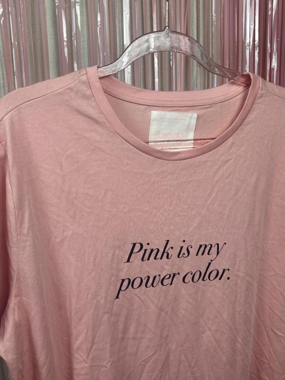 Like New ban.do Pink is My Power Color tee! 2x - Picture 2 of 4